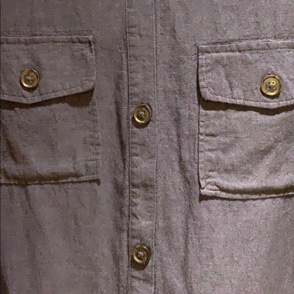 Classic Blue, Button Down Top With Four Pockets - image 4
